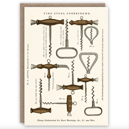 Corkscrews Card