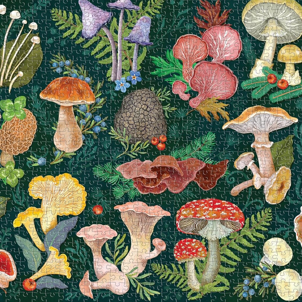 World of Mushrooms 1000-Piece Jigsaw Puzzle