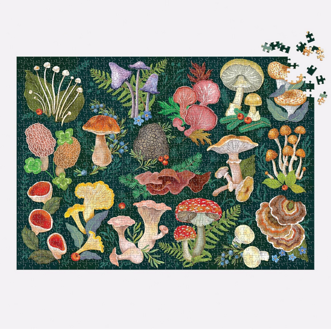 World of Mushrooms 1000-Piece Jigsaw Puzzle