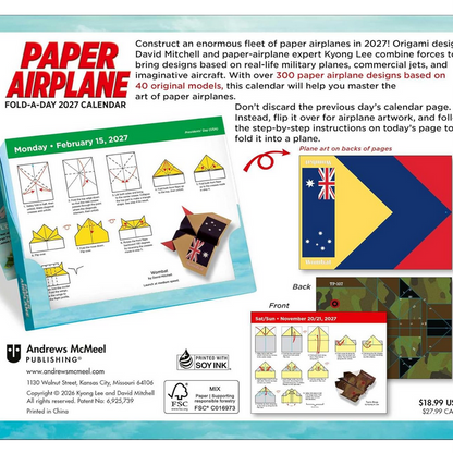 Paper Airplanes 2027 Fold-A-Day Calendar