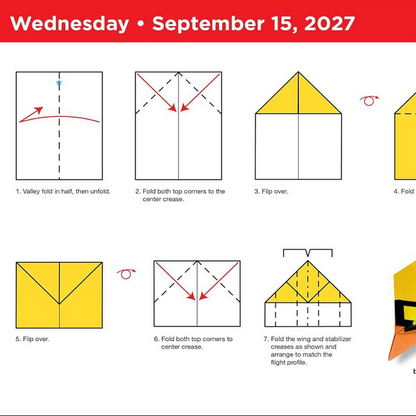 Paper Airplanes 2027 Fold-A-Day Calendar