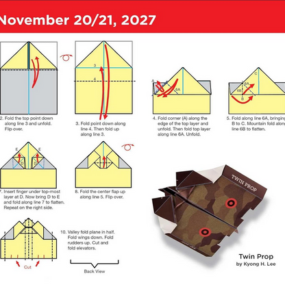 Paper Airplanes 2027 Fold-A-Day Calendar