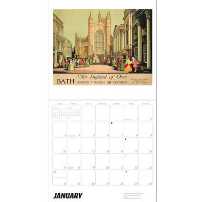 England by Rail 2027 Wall Calendar