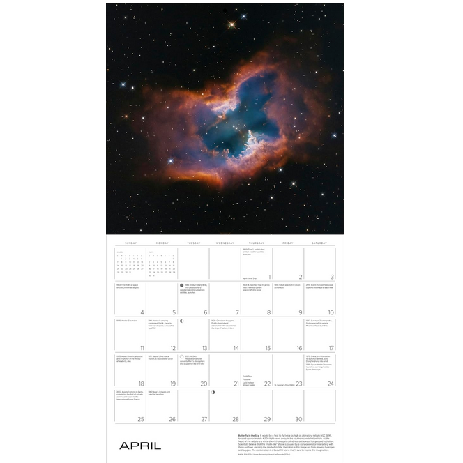 Space: Views from the Hubble and James Webb Telescopes 2027 Wall Calendar