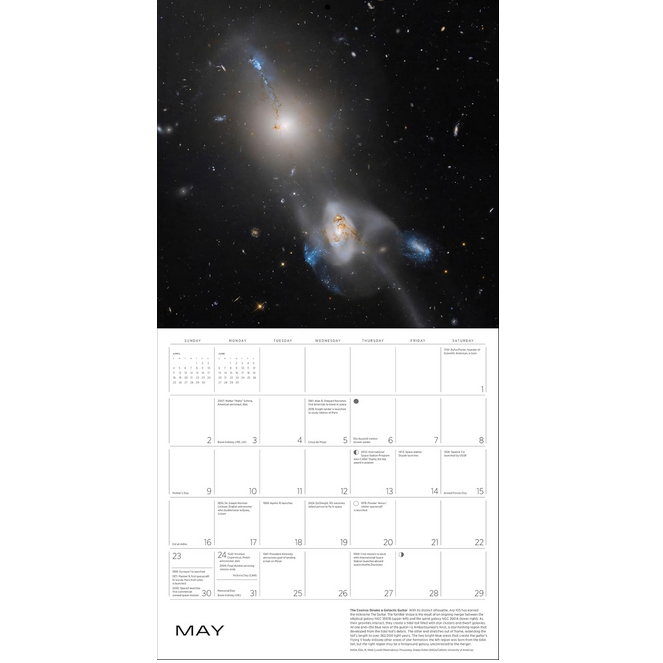 Space: Views from the Hubble and James Webb Telescopes 2027 Wall Calendar
