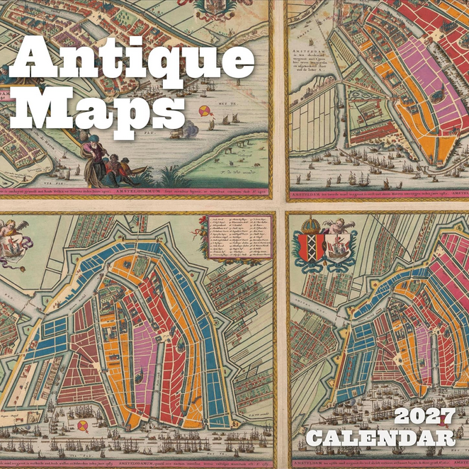 Antique Maps Wall Calendar 2027