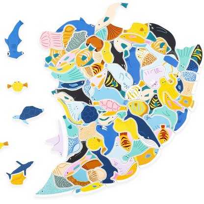 299 Fish (and a Diver) - An Aquatic Cluster Puzzle
