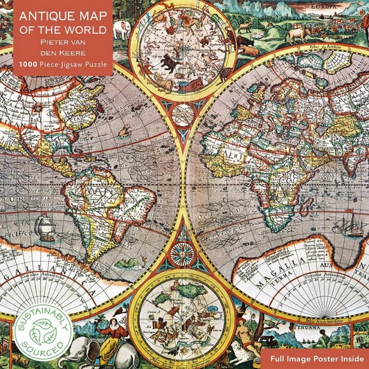 Antique Map of the World 1000-Piece Jigsaw Puzzle