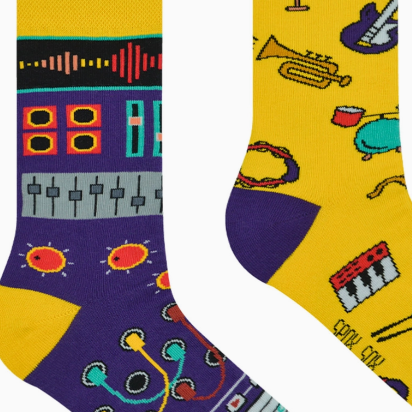 Music Mismatched Socks