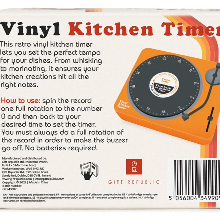 Vinyl Kitchen Timer