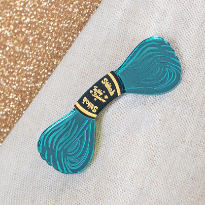 Embroidery Thread Brooch