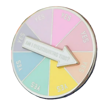 Am I Over-Thinking This Enamel Pin