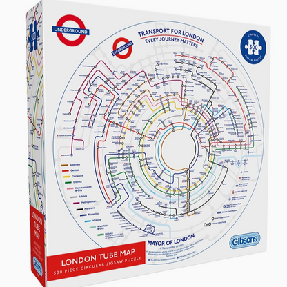 TfL London Underground Map 500-Piece Circular Puzzle