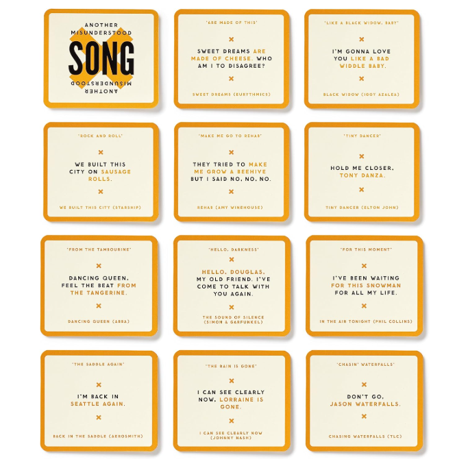 Misunderstood Songs Game