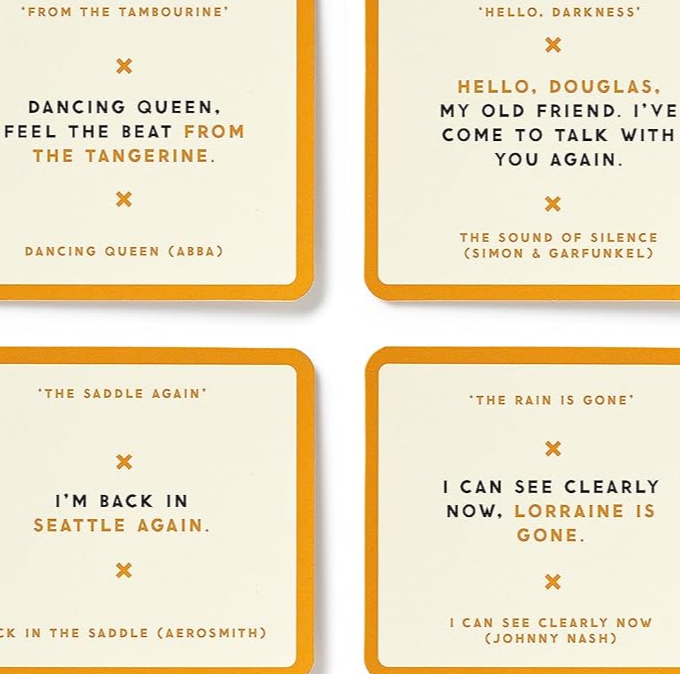 Misunderstood Songs Game