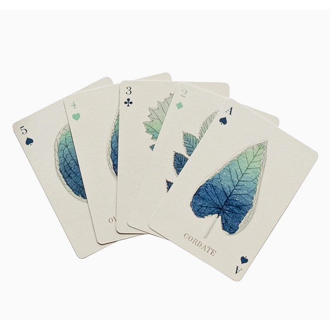 Shape of Leaves Playing Card Set