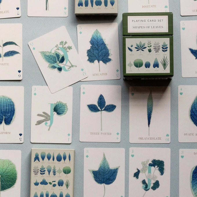 Shape of Leaves Playing Card Set