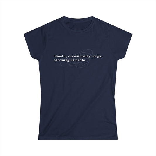 The Shipping Forecast: Smooth, occasionally rough, becoming variable Women's Fitted T-shirt
