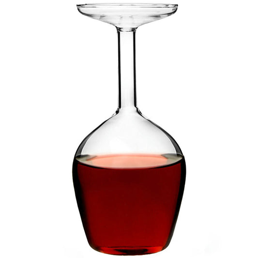 Upside Down Wine Glass