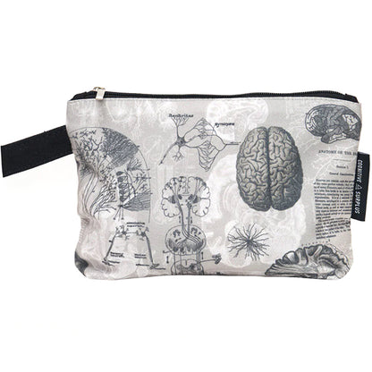 Brain Anatomy Zipped Pouch