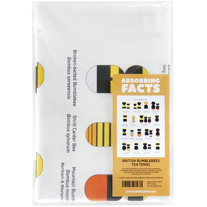 British Bumblebees Tea Towel