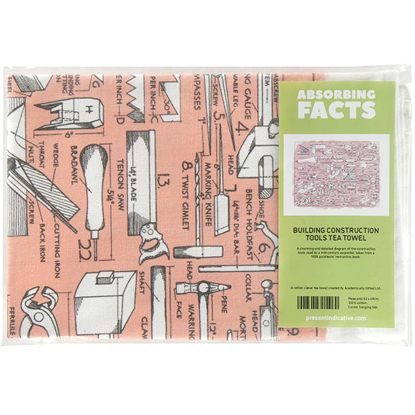 Building Construction Tools Tea Towel