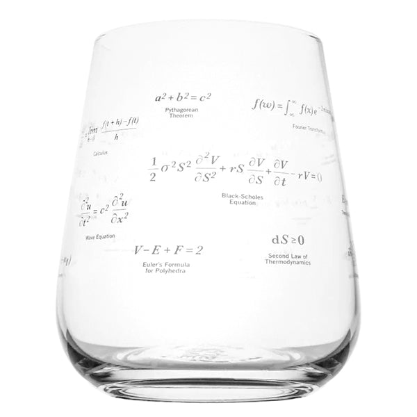 Equations That Changed the World Wine Glass