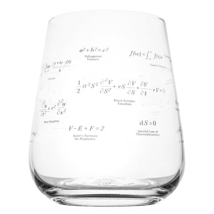 Equations That Changed the World Wine Glass