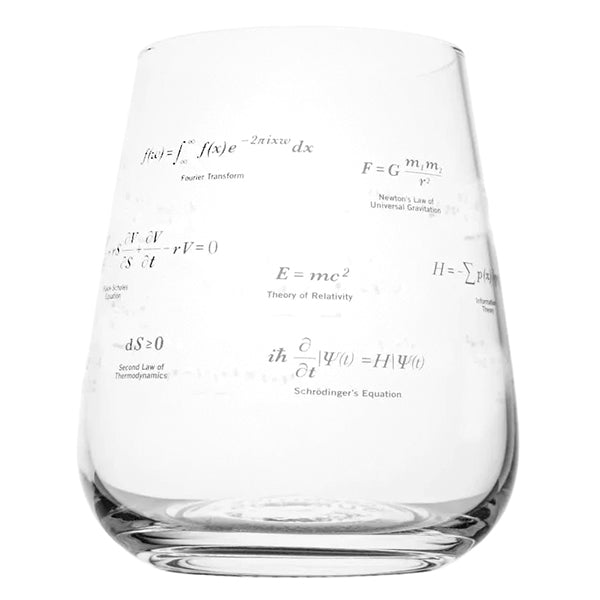 Equations That Changed the World Wine Glass