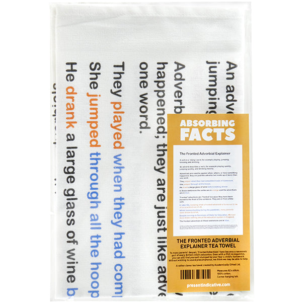 The Fronted Adverbial Explainer Tea Towel