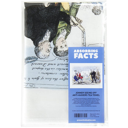 Jenner Seeing Off Anti-Vaxxers Tea Towel