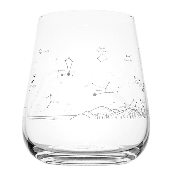 Night Sky Wine Glass