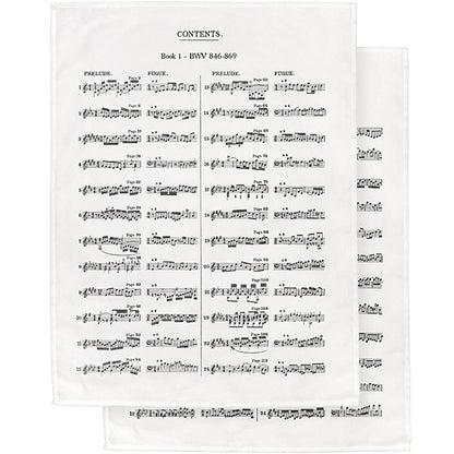 The Well-Tempered Clavier - Set of 2 Tea Towels
