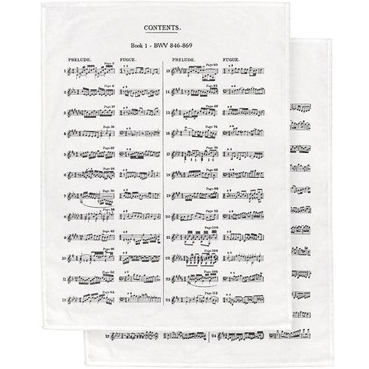 The Well-Tempered Clavier - Set of 2 Tea Towels