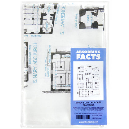 Wren's City Churches Tea Towel