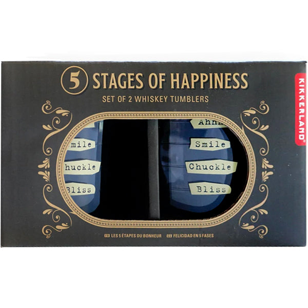 Five Stages to Happiness Glasses