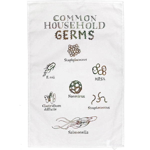 Common Household Germs Tea Towel