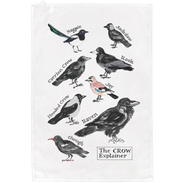 The Crow Explainer Tea Towel