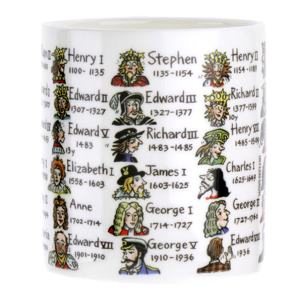 Kings and Queens History Mug With Dates