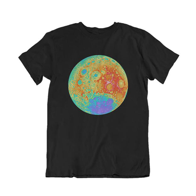 Topographical Moon Map Children's T-Shirt