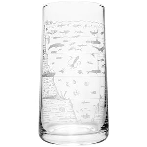 Beneath the Waves Drinking Glass