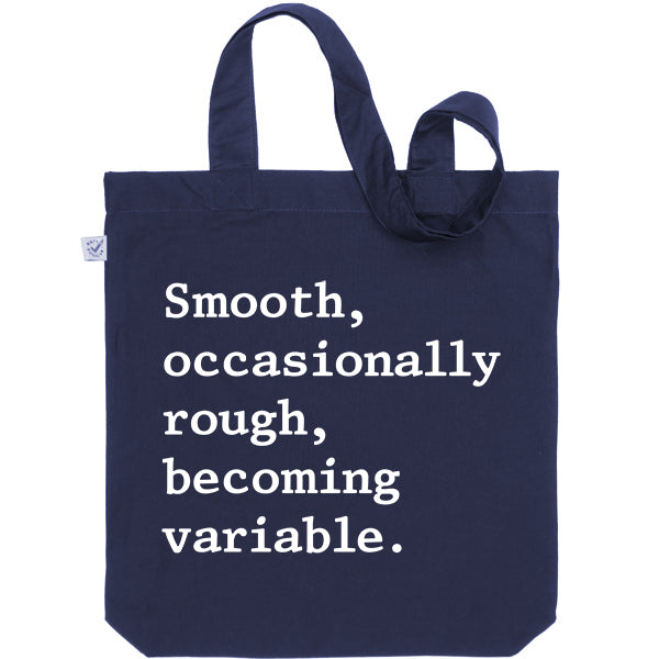 The Shipping Forecast: Smooth, occasionally rough, becoming variable Navy Tote Bag
