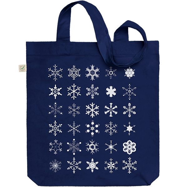 Snowflakes Diagram Tote Bag