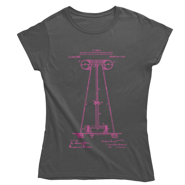 Tesla's Coil Patent Women's T-shirt