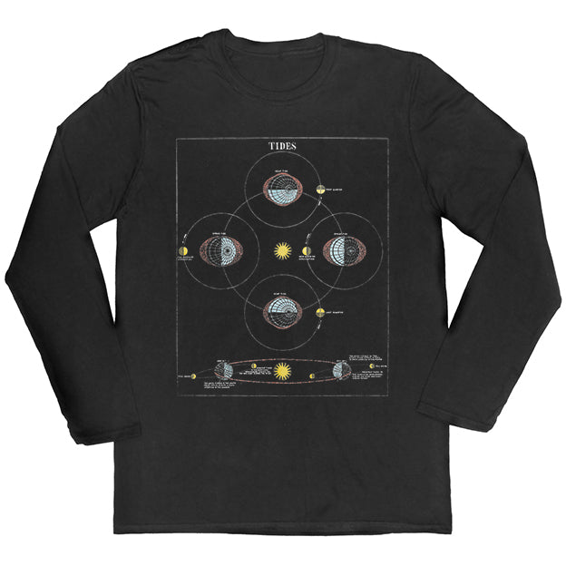 Tidal Diagram Long-sleeved Unisex T-shirt