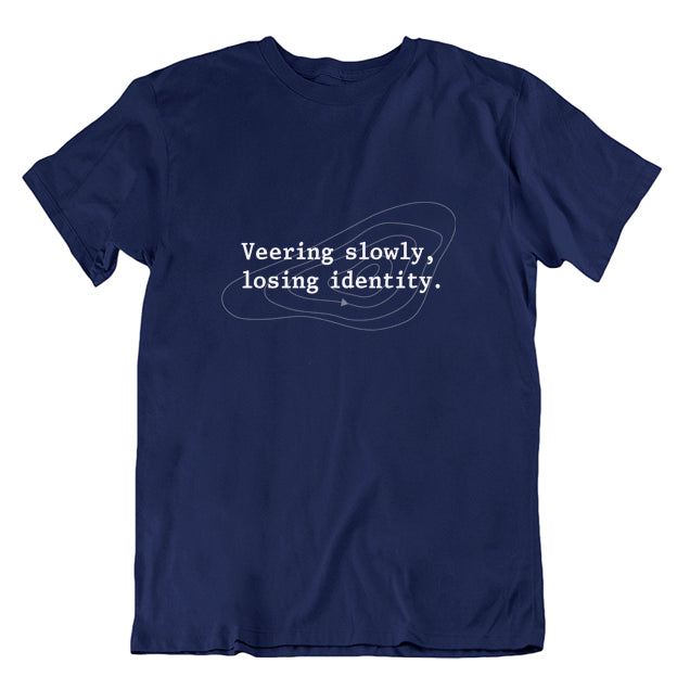 The Shipping Forecast: Veering slowly, losing identity T-shirt Navy