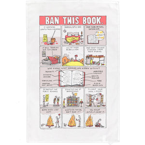 Ban This Book - Grant Snider Tea Towel
