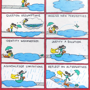 Critical Thinking - Grant Snider Notebook and Pen
