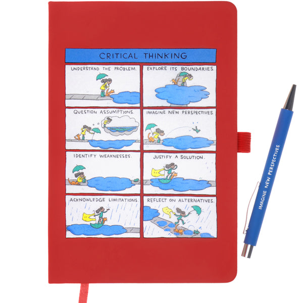 Creative Thinker Notebook Critical Thinking - Grant Snider Notebook and Pen – Present Indicative