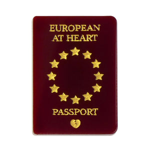 Love EU Passport Brooch